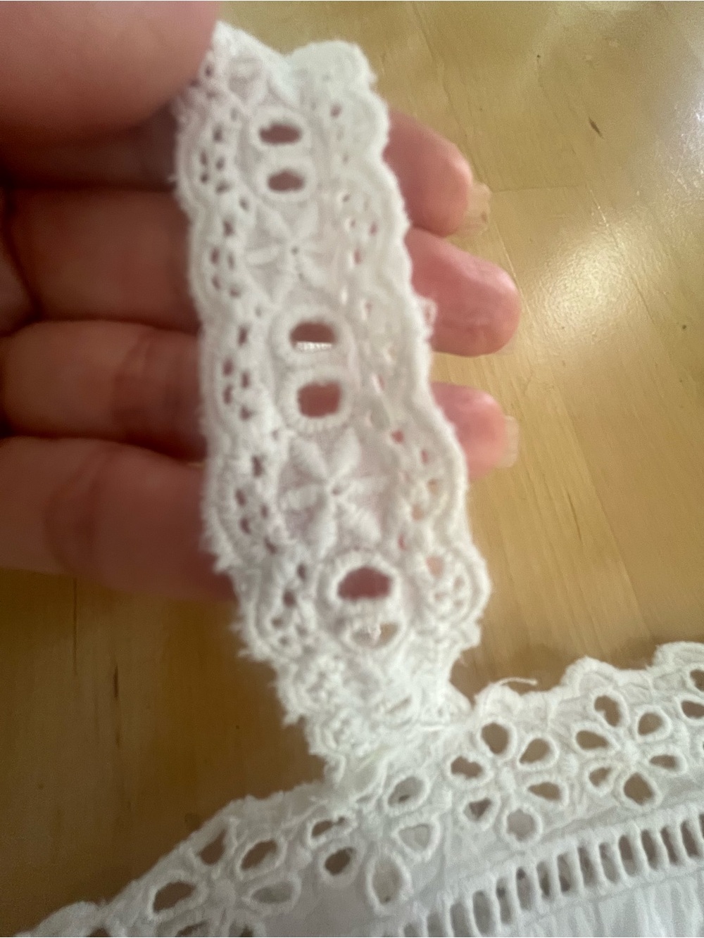 Boho Cotton Lace Crop Top Small Paper Crane - Picture 4 of 8